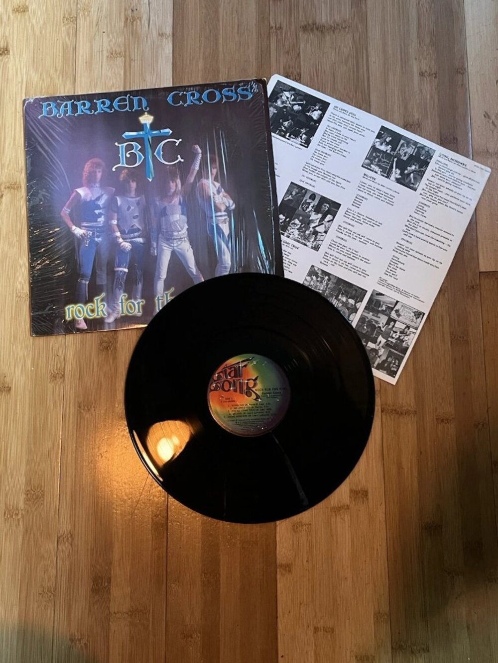 Barren Cross Rock For The King LP Star Song 1986 Vinyl Record Christian Rock